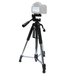L-1200 Kamerastativ Live-Übertragungshalterung für Mobiltelefone, Kameras, Projektoren 55-148 cm Universal verstellbares Stativ (Silber), L-1200