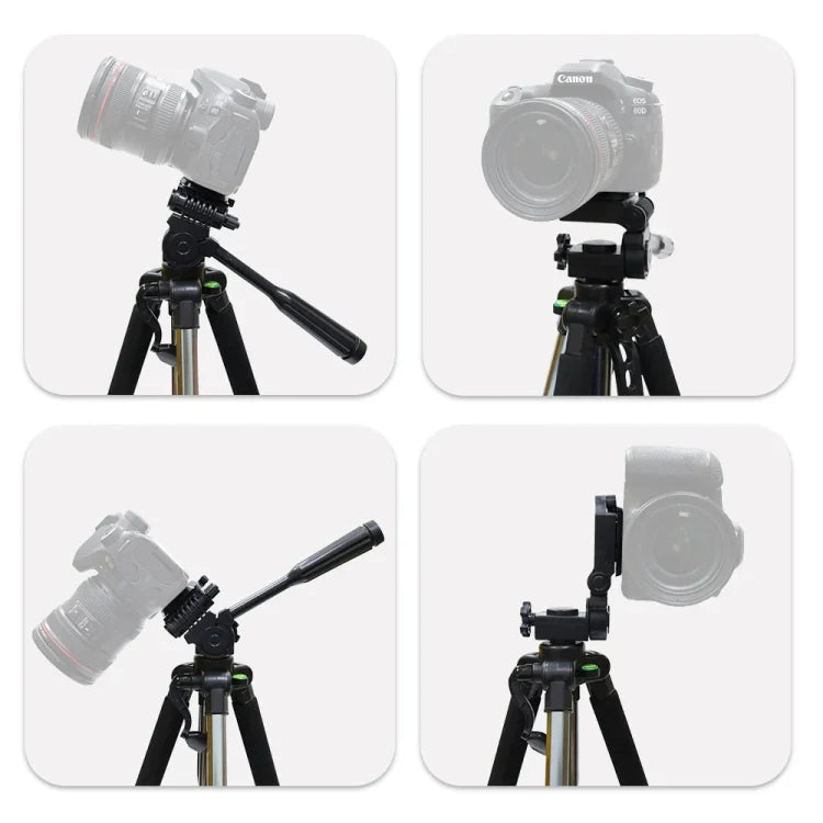L-1200 Kamerastativ Live-Übertragungshalterung für Mobiltelefone, Kameras, Projektoren 55-148 cm Universal verstellbares Stativ (Silber), L-1200