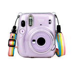 Richwell Tragetasche mit Kristall-Hartschalendeckel und Schultergurt für Fujifilm Instax Mini 11