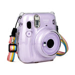 Richwell Tragetasche mit Kristall-Hartschalendeckel und Schultergurt für Fujifilm Instax Mini 11