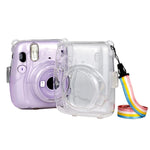 Richwell Tragetasche mit Kristall-Hartschalendeckel und Schultergurt für Fujifilm Instax Mini 11