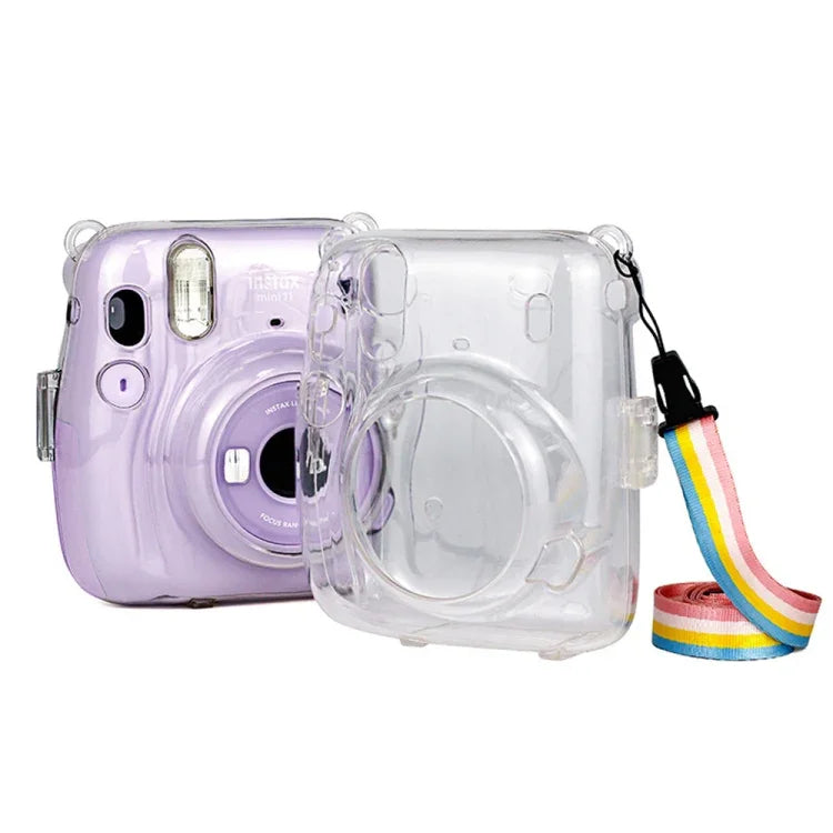Richwell Tragetasche mit Kristall-Hartschalendeckel und Schultergurt für Fujifilm Instax Mini 11