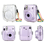 Richwell Tragetasche mit Kristall-Hartschalendeckel und Schultergurt für Fujifilm Instax Mini 11