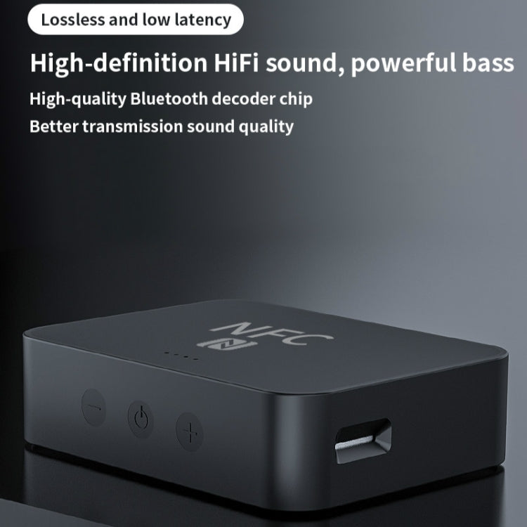R6 NFC Bluetooth 5.0 Desktop-Musikempfänger Bluetooth-Empfänger, unterstützt TF-Karte