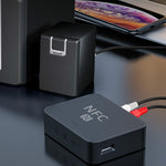 R6 NFC Bluetooth 5.0 Desktop-Musikempfänger Bluetooth-Empfänger, unterstützt TF-Karte