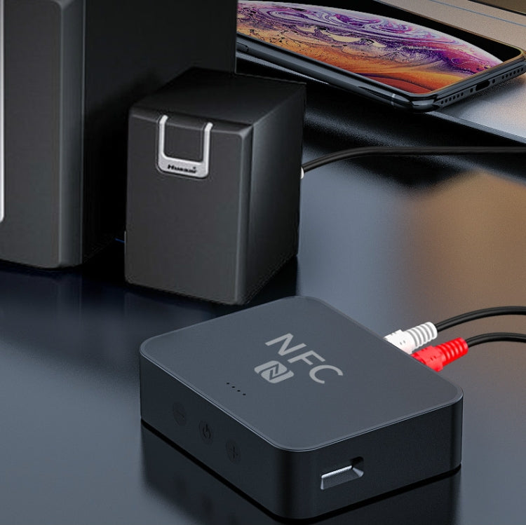 R6 NFC Bluetooth 5.0 Desktop-Musikempfänger Bluetooth-Empfänger, unterstützt TF-Karte