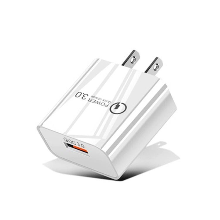 Mini QC3.0 USB 18W Mobile Phone Tablet Universal Fast Charger, US Plug, US Plug