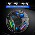 QC3.0 3 USB 35W High Power Vehicle Charger / Mobile Phone Tablet Universal Vehicle Charger
