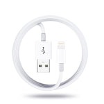 Qc3.0 Dual USB Car Charger + 8 Pin Fast Charging Line Car Charging Kit, 8 Pin (Black), 8 Pin (White)