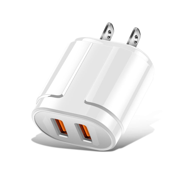 Tragbares Dual-USB-Handy-Tablet-Universal-Ladeadapter Reiseladegerät, US-Stecker