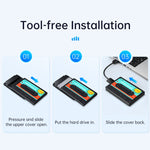 ORICO 2580U3 2,5 Zoll USB 3.0 SATA Festplattengehäuse Klassische mobile Festplattenbox, 2580U3