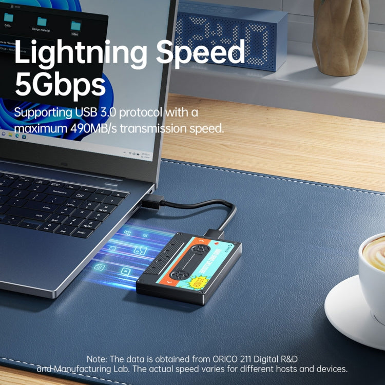 ORICO 2580U3 2,5 Zoll USB 3.0 SATA Festplattengehäuse Klassische mobile Festplattenbox, 2580U3