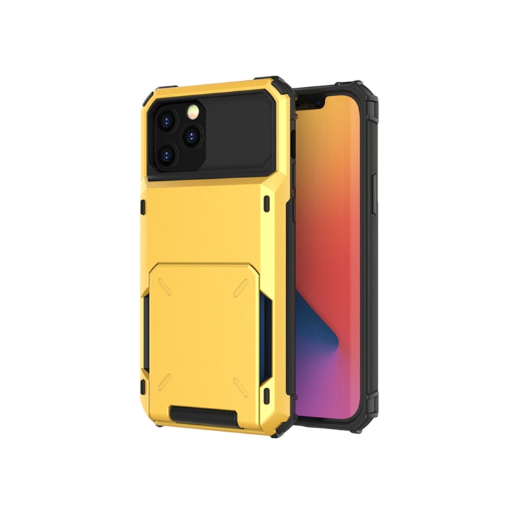 For iPhone 12 Pro / 12 Max Scratch-Resistant Shockproof Heavy Duty Rugged Armor Protective Case with Card Solt, For iPhone 12 / 12 Pro