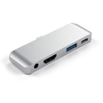 4 in 1 Type-C / USB-C zu HDMI + AUX + USB + PD Type-C / USB-C HUB Adapter Multifunktions-HD-Dock