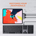 4 in 1 Type-C / USB-C zu HDMI + AUX + USB + PD Type-C / USB-C HUB Adapter Multifunktions-HD-Dock