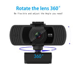 Richwell PC-06 Mini 360 Grad drehbare 4,0 MP HD Autofokus PC-Webcam mit Geräuschreduzierendem Mikrofon