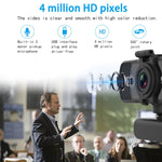 Richwell PC-06 Mini 360 Grad drehbare 4,0 MP HD Autofokus PC-Webcam mit Geräuschreduzierendem Mikrofon