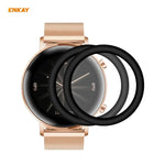 2 STÜCK ENKAY Hat-Prince 3D Vollbild Soft PC Edge + PMMA HD Displayschutzfolie, für Huawei Watch GT 2 42mm, für Samsung Galaxy Active 2 40mm, für Samsung Galaxy Active 2 44mm, für Xiaomi Mi Band 4, für Fitbit Versa 2