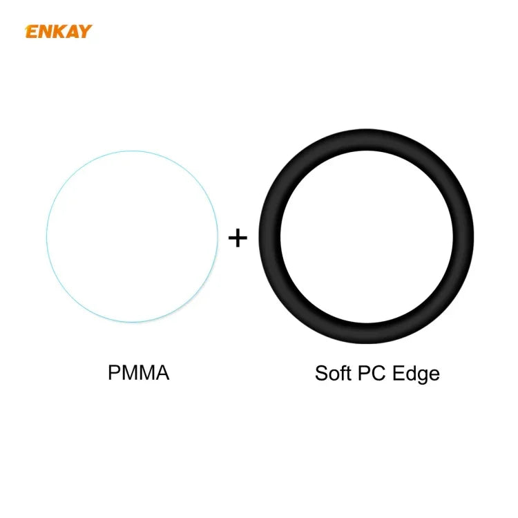 2 STÜCK ENKAY Hat-Prince 3D Vollbild Soft PC Edge + PMMA HD Displayschutzfolie, für Huawei Watch GT 2 42mm, für Samsung Galaxy Active 2 40mm, für Samsung Galaxy Active 2 44mm, für Xiaomi Mi Band 4, für Fitbit Versa 2