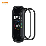 2 STÜCK ENKAY Hat-Prince 3D Vollbild Soft PC Edge + PMMA HD Displayschutzfolie, für Huawei Watch GT 2 42mm, für Samsung Galaxy Active 2 40mm, für Samsung Galaxy Active 2 44mm, für Xiaomi Mi Band 4, für Fitbit Versa 2