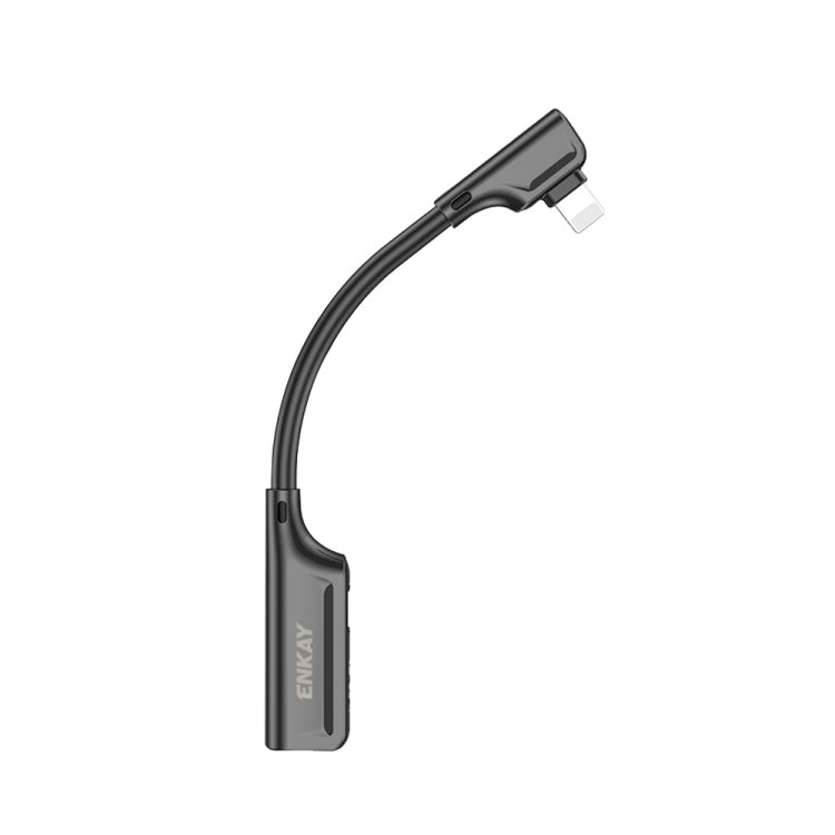 ENKAY ENK-AT102 8-Pin-zu-8-Pin Lade- + 8-Pin Audio-Schnittstellen Lade- und Musikhör-Adapter aus Zinklegierung, 8-Pin Laden + 8-Pin Audio