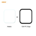 2 Stück ENKAY Hat-Prince 3D Vollbild-Displayschutzfolie aus weichem PC-Rand + PMMA HD-Displayschutzfolie, für Apple Watch 6/5/4/SE 44 mm und 40 mm