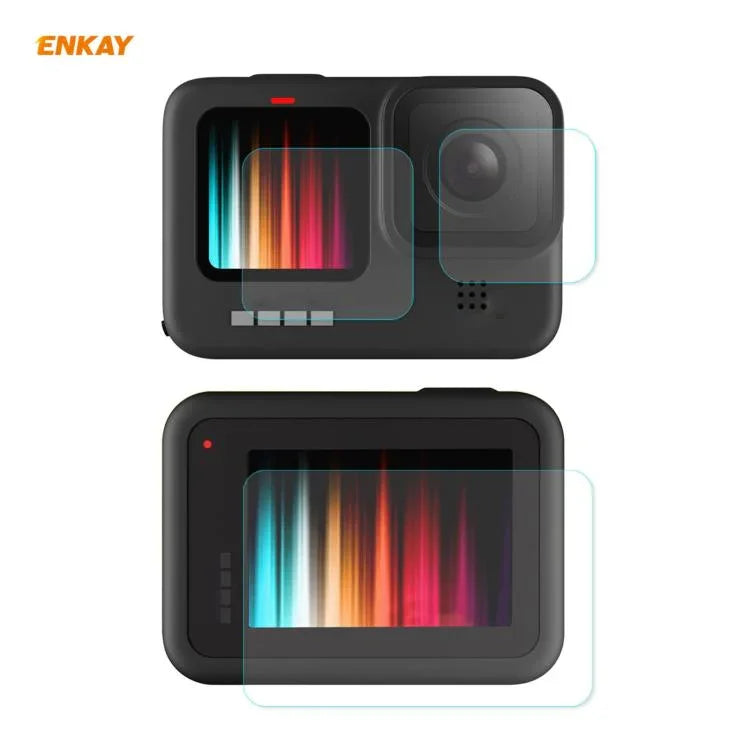 ENKAY Hat-Prince 3-in-1 0,2 mm 9H 2,15D Schutzglasfolie für GoPro HERO9