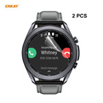 2 Stück ENKAY Hat-Prince Klare HD PET-Displayschutzfolie, für Samsung Galaxy Watch3 45 mm und Samsung Galaxy Watch3 41 mm