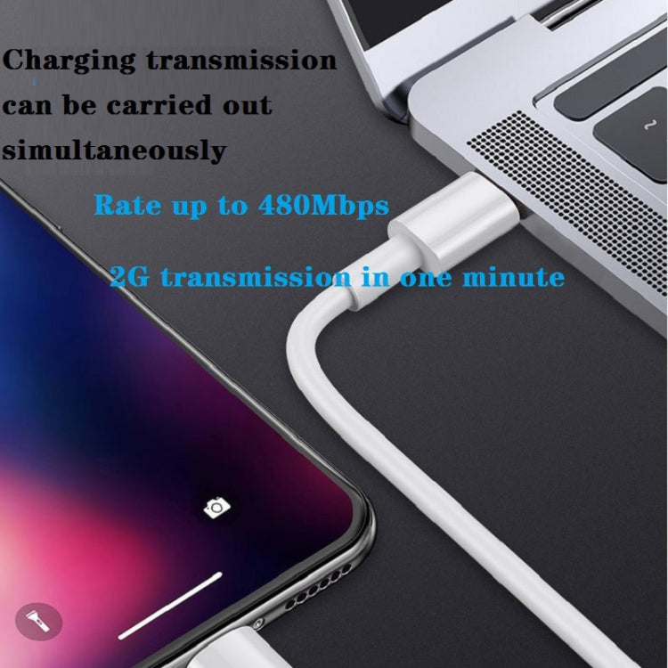 2-in-1 PD 20W Einzelner USB-C / Typ-C Port Reiseladegerät + 3A PD3.0 USB-C / Typ-C auf 8 Pin Schnelllade-Datenkabel Set, Kabellänge: 1m, EU Stecker, 20W 1m