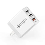 SDC-30W 30W QC 3.0 USB + 2.4A Dual USB 2.0 Anschlüsse Handy Tablet PC Universal Schnellladegerät Reise-Ladegerät, US Stecker, US Stecker