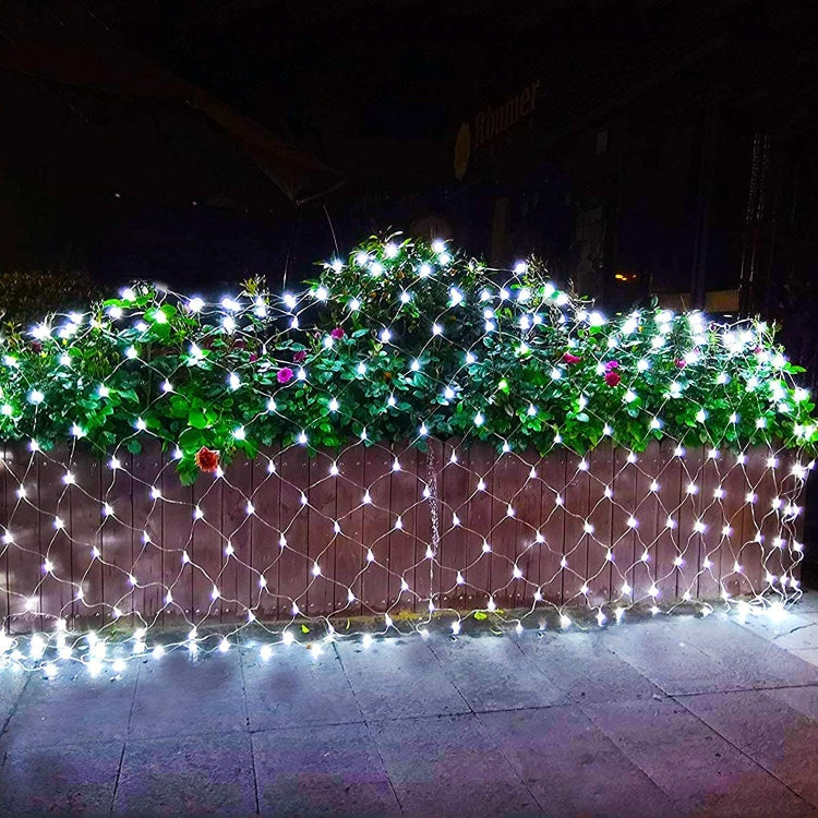 4x6m 672 LEDs Wasserdichte Fischernetzlichter, Lichterkette, Lichtervorhang, Märchenhochzeitsparty, Weihnachtsdekoration, Lampen 220V, EU-Stecker