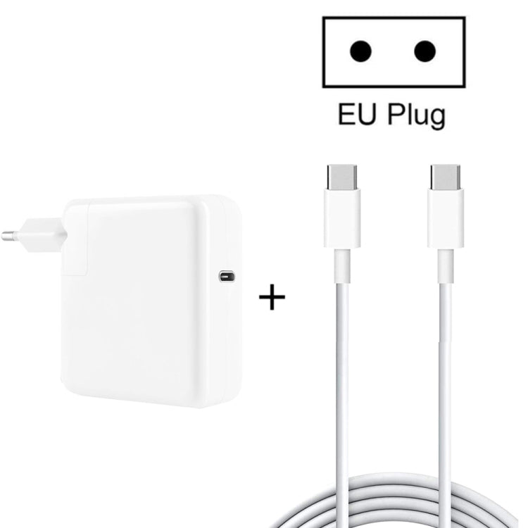 2-in-1 PD3.0 30W USB-C / Typ-C Reiseladegerät mit abnehmbarem Fuß + PD3.0 3A USB-C / Typ-C auf USB-C / Typ-C Schnelllade-Datenkabel-Set, Kabellänge: 1m, EU-Stecker, 1m EU-Stecker