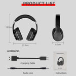 VJ320 Bluetooth 5.0 Kopfbügel Faltbare Kabellose Kopfhörer Unterstützt TF-Karte mit Mikrofon, VJ320 Schwarz, VJ320 Blau, VJ320 Rot, VJ320 Weiß