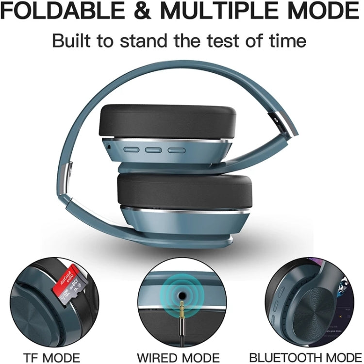 VJ320 Bluetooth 5.0 Kopfbügel Faltbare Kabellose Kopfhörer Unterstützt TF-Karte mit Mikrofon, VJ320 Schwarz, VJ320 Blau, VJ320 Rot, VJ320 Weiß