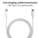 SDC-20W 2-in-1 PD 20W USB-C / Typ-C Reiseladegerät + 3A PD3.0 USB-C / Typ-C auf 8-Pin Schnelllade-Datenkabel-Set, Kabellänge: 1m, US-Stecker, EU-Stecker, UK-Stecker