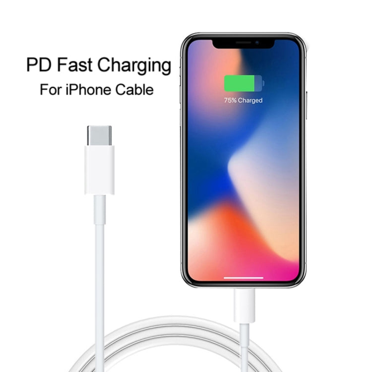 SDC-20W 2-in-1 PD 20W USB-C / Typ-C Reiseladegerät + 3A PD3.0 USB-C / Typ-C auf 8-Pin Schnelllade-Datenkabel-Set, Kabellänge: 1m, US-Stecker, EU-Stecker, UK-Stecker