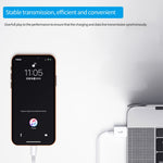 XJ-017 3A USB Male to 8 Pin Male Fast Charging Data Cable,  Length: 1m, 1m