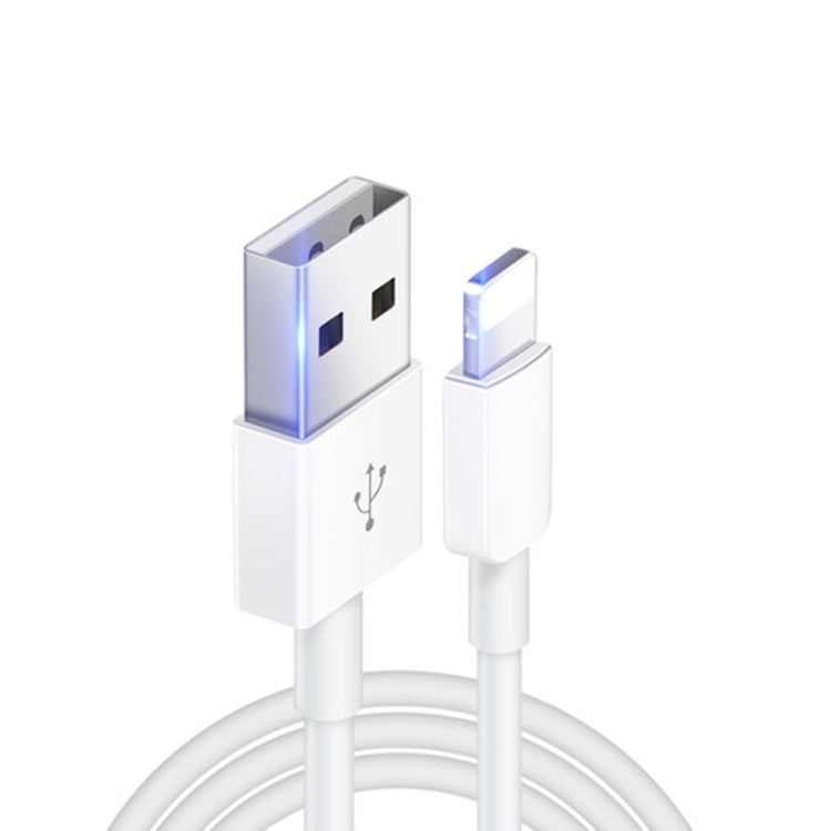 XJ-019 2,4A USB Stecker zu 8-Pin Stecker Schnittstellen Schnelllade-Datenkabel, Länge: 3m, 8-Pin