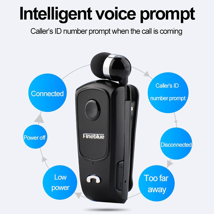F920 CSR4.1 Einziehbares Kabel Anrufer Vibrationserinnerung Diebstahlschutz Bluetooth Headset, Schwarz, Weiß, Gold, Silber, Grau
