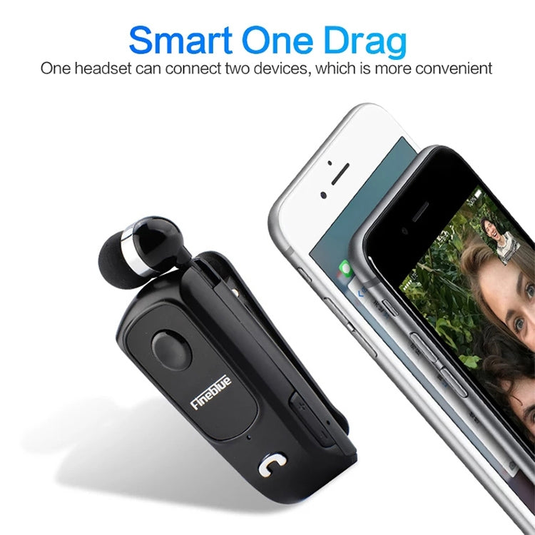 F920 CSR4.1 Einziehbares Kabel Anrufer Vibrationserinnerung Diebstahlschutz Bluetooth Headset, Schwarz, Weiß, Gold, Silber, Grau