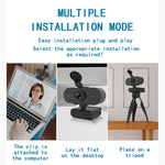 B1 4 Millionen Pixel 2K Auflösung HD 1080P 360-Grad drehbare Webcam mit Mikrofon & Stativ