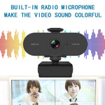 B1 4 Millionen Pixel 2K Auflösung HD 1080P 360-Grad drehbare Webcam mit Mikrofon & Stativ