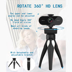 B1 4 Millionen Pixel 2K Auflösung HD 1080P 360-Grad drehbare Webcam mit Mikrofon & Stativ