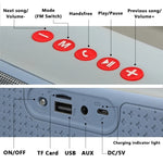 T&G TG271 TWS Subwoofer Bluetooth-Lautsprecher mit geflochtenem Seil, unterstützt USB/AUX/TF-Karte/FM