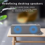 T&G TG271 TWS Subwoofer Bluetooth-Lautsprecher mit geflochtenem Seil, unterstützt USB/AUX/TF-Karte/FM