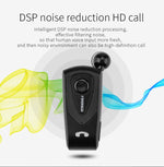 F930 CSR4.1 Einziehbares Kabel Anrufer Vibrationserinnerung Diebstahlschutz Bluetooth Headset, Schwarz, Weiß, Gold, Silber