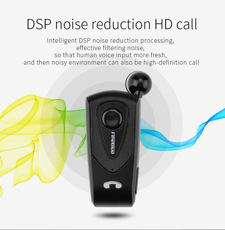 F930 CSR4.1 Einziehbares Kabel Anrufer Vibrationserinnerung Diebstahlschutz Bluetooth Headset, Schwarz, Weiß, Gold, Silber