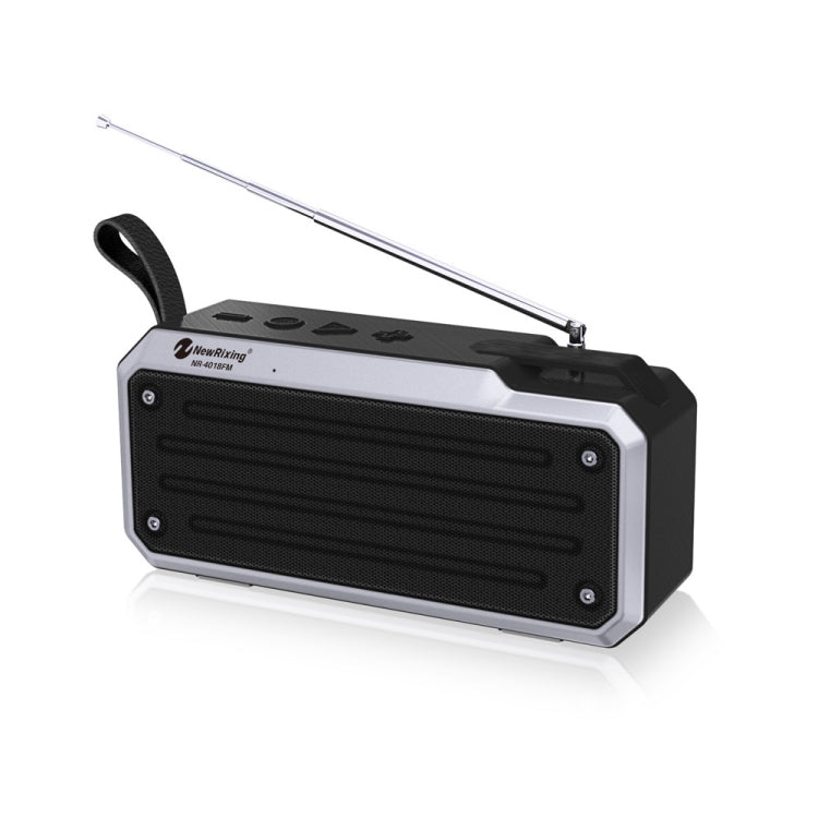 NewRixing NR4018FM TWS Tragbarer Stereo-Bluetooth-Lautsprecher, unterstützt TF-Karte / FM / 3,5mm AUX / U-Disk / Freisprechanrufe