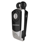 F960 CSR4.1 Einziehbares Kabel Anrufer Vibrationserinnerung Diebstahlschutz Bluetooth Headset, Schwarz, Weiß, Gold, Silber