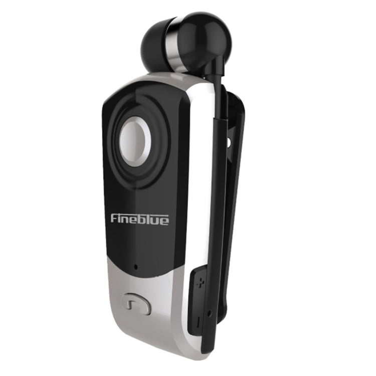 F960 CSR4.1 Einziehbares Kabel Anrufer Vibrationserinnerung Diebstahlschutz Bluetooth Headset, Schwarz, Weiß, Gold, Silber